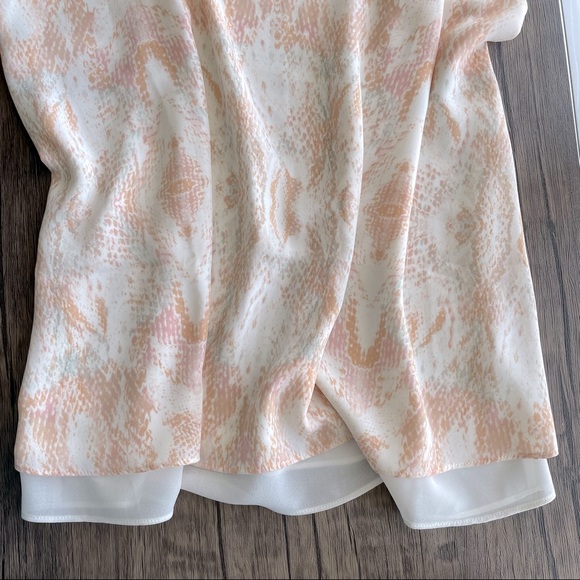 Light Pink Subtle Snakeskin Blouse - Picture 10 of 10